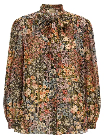 Valentino Après L Shirt And Blouse Multicolor In Brown