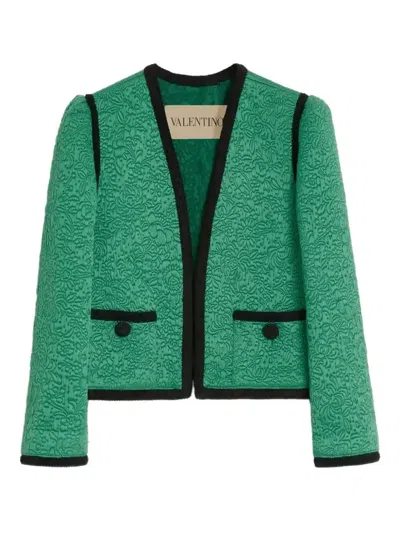 VALENTINO APRÈS L'HIVER JACKET - WOMEN'S - VIRGIN WOOL/SILK
