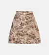 Valentino Gonna In After Winter Quilted Pink Lurex In Pink