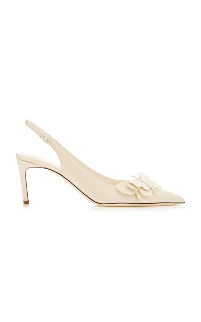 Valentino Garavani Archive Butterfly Slingback Pumps In Ivory