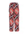 Valentino Comfortable Pants With Geometric Pink And Purple Pattern In Multicolor