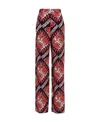 Valentino Archive Manifesto Straight-leg Trousers In Multicolor