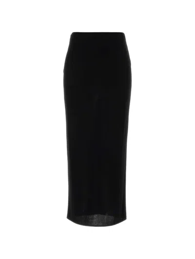 Valentino Asymmetric Skirt In Black