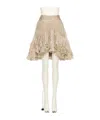 Valentino Asymmetrical Tailored Skirt In Birch/black