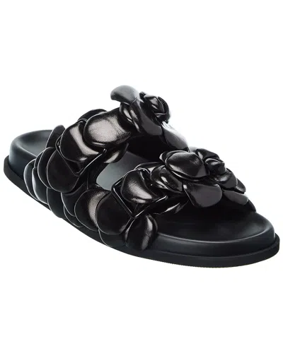 Valentino Garavani Valentino Atelier 03 Rose Edition Leather Slide In Black