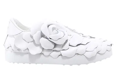Pre-owned Valentino Garavani Atelier 03 Rose Edition (women's) Sneakers In White