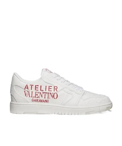 Valentino Garavani Atelier 07 Camouflage Edition Low-top Sneakers In White