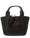 Valentino Atelier Canvas & Leather Tote (authentic )
