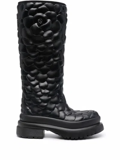 Valentino Garavani Atelier 03 Rose Edition Water Resistant Platform Boot In Black
