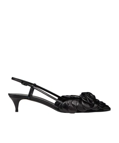 VALENTINO GARAVANI ATELIER ROSE EDITION BACK-LACED HIGH-HEELED SANDALS