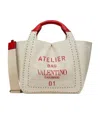 Valentino Atelier Shopping Bag In Neutral