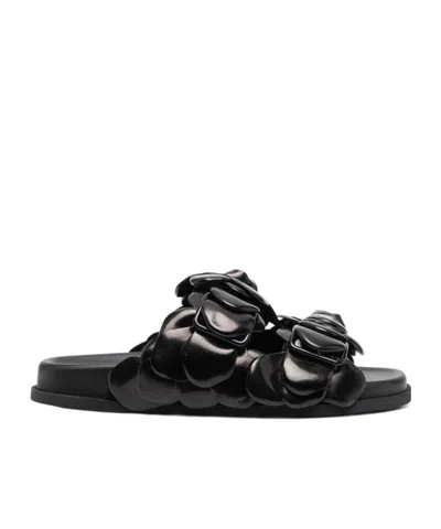 Valentino Garavani Atelier Slipper Sandals In Black