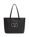 Valentino Avec Toi Rivet Vlogo Tote Bag In Black