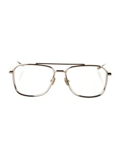 Pre-owned Valentino Garavani Aviator Eyeglasses In Gold