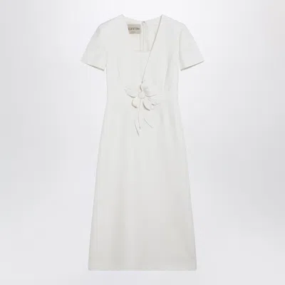 Valentino Avorio Midi Dress In White