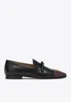 Valentino Babouchoes Vlogo Loafers In Leather In Multi