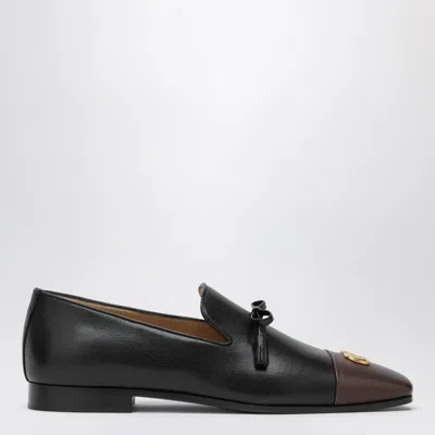 VALENTINO GARAVANI VALENTINO BABOUCHOES VLOGO LOAFERS IN LEATHER