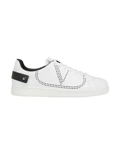 Valentino Garavani Backnet Low-top Sneakers In White