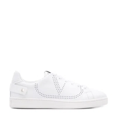 Valentino Garavani Backnet Low-top Sneakers In White