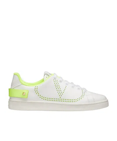Valentino Garavani Backnet Low-top Sneakers In White