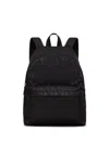 Valentino Iconograph Nylon Backpack With Adjustable Straps In Black