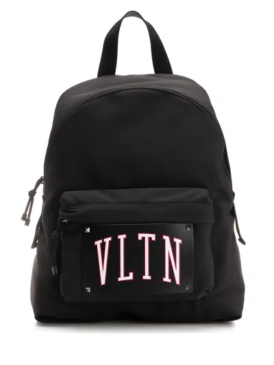 Valentino Garavani Backpack Vltn In Black
