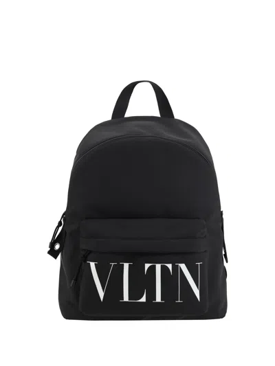 Valentino Garavani Backpack | Vltn | Technic Nylon/print Vl In Black