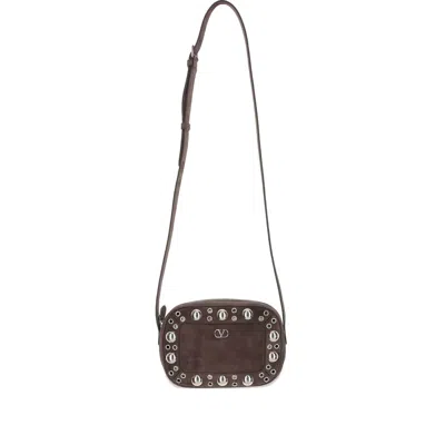 Valentino Garavani Nellcote Shoulder Bag In Brown