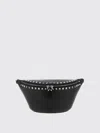 Valentino Pebbled Stud Leather Belt Bag In Black