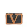 Valentino Brown Viva Superstar Clutch In Brown