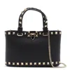 Valentino Rockstud Mini Tote Bag With Chain Strap