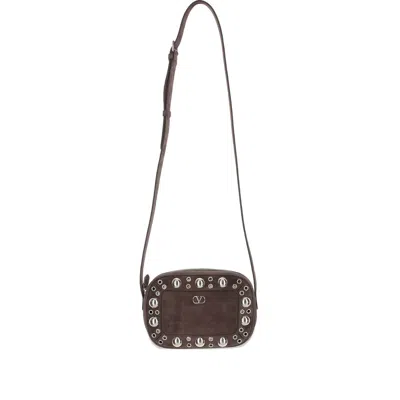 Valentino Garavani Nellcote Shoulder Bag In Brown