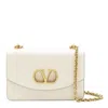 Valentino Garavani Ivory Leather Vain Shoulder Bag