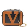 Valentino Versatile Shoulder Bag And Chain Strap In Brown