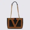 Valentino Black And Brown Viva Superstar Totes