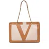 Valentino Medium Viva Superstar Tote Bag In Brown