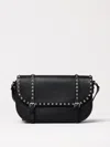 Valentino Large Rockstud Messenger Bag With Adaptable Strap In Black