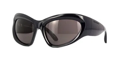 Pre-owned Valentino Balenciaga Bb0228s Black/grey (001) Sunglasses In Gray