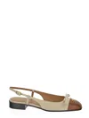 Valentino Slingback Ballerinas In Multicolor