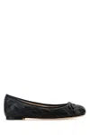 Valentino Garavani Quiltie Ballerina 67 In Quilted Nappa Leather Woman Black 37 In Black