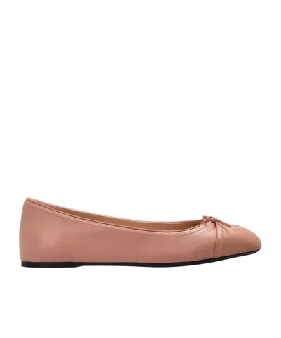 Valentino Garavani Ballerinas Vlogo Signature In Nappa 05mm In Pink