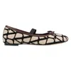 Valentino Garavani Valentino Ballerinas With Iconographic Motif And Bow Detailing In Black