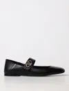 Valentino Vlogo Mary Jane Leather Ballerina Flat In Schwarz