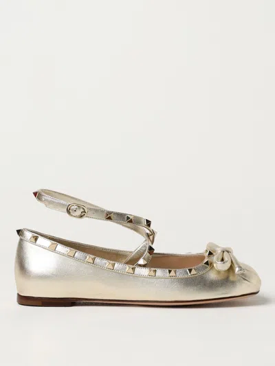 VALENTINO GARAVANI BALLET FLATS VALENTINO GARAVANI WOMAN COLOR SILVER,F73972097