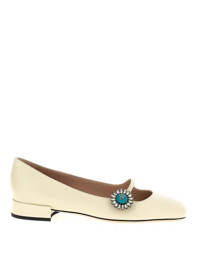 Valentino Garavani Ballet Flats In Neutral