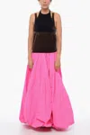 Valentino Balloon Bloom Maxidress With Chenille Corpet In Pink