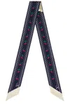 Valentino Garavani Cherryfic Bandeaux Scarf In Silk Women In Blue