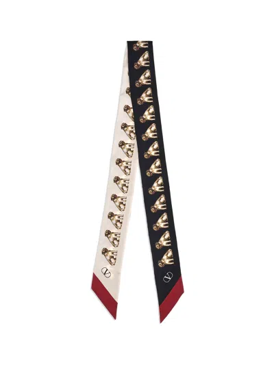 Valentino Bandeaux Scarf In Black