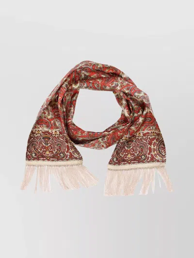 Valentino Bandeaux Silk Scarf Paisley Pattern