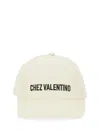 Valentino Baseball Cap With Embroidery In Neutral